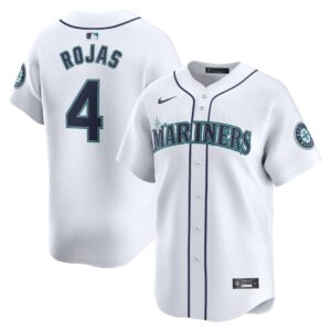 Men's Seattle Mariners Josh Rojas  White Home Limited Player Jersey