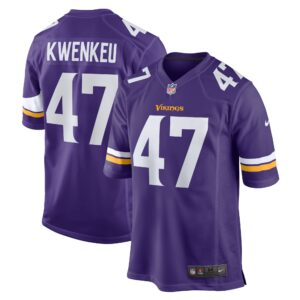 William Kwenkeu Minnesota Vikings  Home Game Player Jersey - Purple