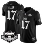 Josh Allen #17 Buffalo Bills BUF Gothic Vapor Limited Jersey - Farewell Highmark Patch - All Stitched
