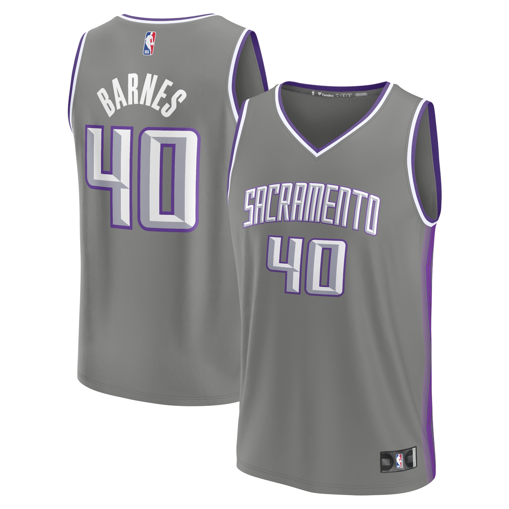 Harrison Barnes Sacramento Kings 2022/23 Fastbreak Jersey - City Edition - Gray