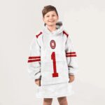 Kid 1 Nebraska Football Unisex Blanket Hoodie