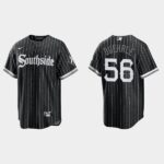 Men's Chicago White Sox #56 Mark Buehrle Black 2021 City Connect Cool Base Jersey