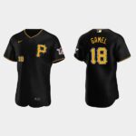 Men's Pittsburgh Pirates #18 Ben Gamels Black Alternate Flex Base Jersey