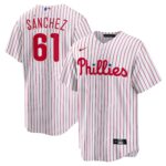 Philadelphia Phillies Cristopher Sanchez #61 White Home Replica Jersey