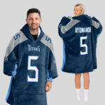 Adult E.A 5 Tennessee Football Unisex Blanket Hoodie