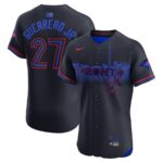 Men's #27 Vladimir Guerrero Jr. Toronto Blue Jays  2024 City Connect Elite Player Navy Jersey