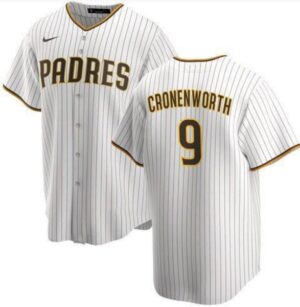 Men's  San Diego Padres #9 Jake Cronenworth White Home Jersey