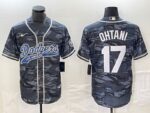 Men's Los Angeles Dodgers #17  Camouflage Shohei Ohtani Jersey