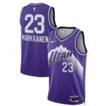 Unisex Utah Jazz Lauri Markkanen  Purple 2023/24 Swingman Jersey - City Edition