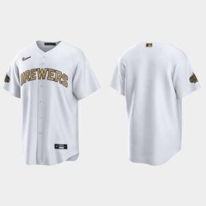 Men's Milwaukee Brewers 2022 All-Star Game Blank Jersey - White