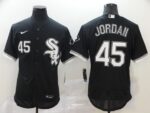 Men's  Chicago White Sox #45 Michael  Black Stitched Flex Base Jersey