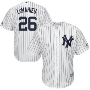 Men's New York Yankees #26 DJ LeMahieu White Cool Base Home by Majestic Jersey