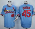 St. Louis Cardinals #45 Bob Gibson Blue 1982 Turn Back The Clock Stitched Jersey