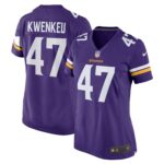 William Kwenkeu Minnesota Vikings  Women's Home Game Player Jersey - Purple