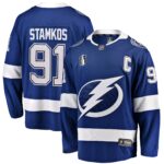 Steven Stamkos Tampa Bay Lightning Home 2022 Stanley Cup Final Breakaway Player Jersey - Blue