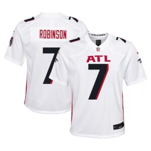 Bijan Robinson Atlanta Falcons Youth Player Game Jersey - White