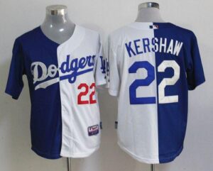 Los Angeles Dodgers #22 Clayton Kershaw Blue/White Cool Base Stitched Jersey