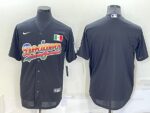Men's  Los Angeles Dodgers Blank Black Stitched Cool Base Jersey