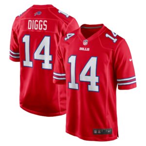 Stefon Diggs Buffalo Bills  Alternate Game Jersey - Red
