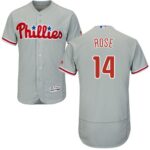 Philadelphia Phillies #14 Pete Rose Grey Flexbase Collection Stitched Jersey