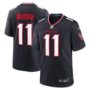 Jeff Okudah Houston Texans Team Game Jersey -  Navy