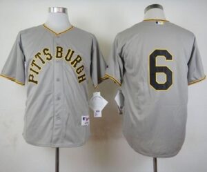 Pittsburgh Pirates #6 Starling Marte Grey 1953 Turn Back The Clock Stitched Jersey