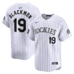 Men's Colorado Rockies Charlie Blackmon  White 2024 World Tour Mexico City Series Home Limited Player Jersey