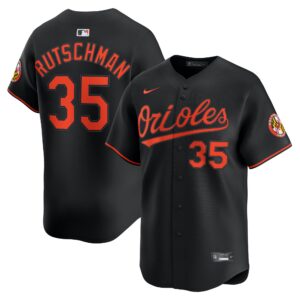 Baltimore Orioles Adley Rutschman #35 Black Alternate Limited Player Jersey