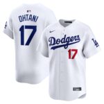 Men's Los Angeles Dodgers #17 Shohei Ohtani  White Home Limited Player Jersey