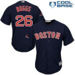 Boston Red Sox #26 Wade Boggs Navy Blue New Cool Base 2018 World Series Champions Stitched Jersey