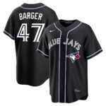 Addison Barger #47 Toronto Blue Jays Fashion Replica Out Jersey - Black