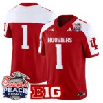 Team #1 Ndiana Hoosiers IH 2026 Peach Bowl Vapor Limited Jersey - All Stitched