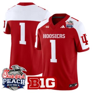 Team #1 Ndiana Hoosiers IH 2026 Peach Bowl Vapor Limited Jersey - All Stitched