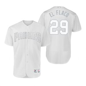 San Diego Padres Dinelson Lamet El Flaco White 2019 Players Weekend Jersey