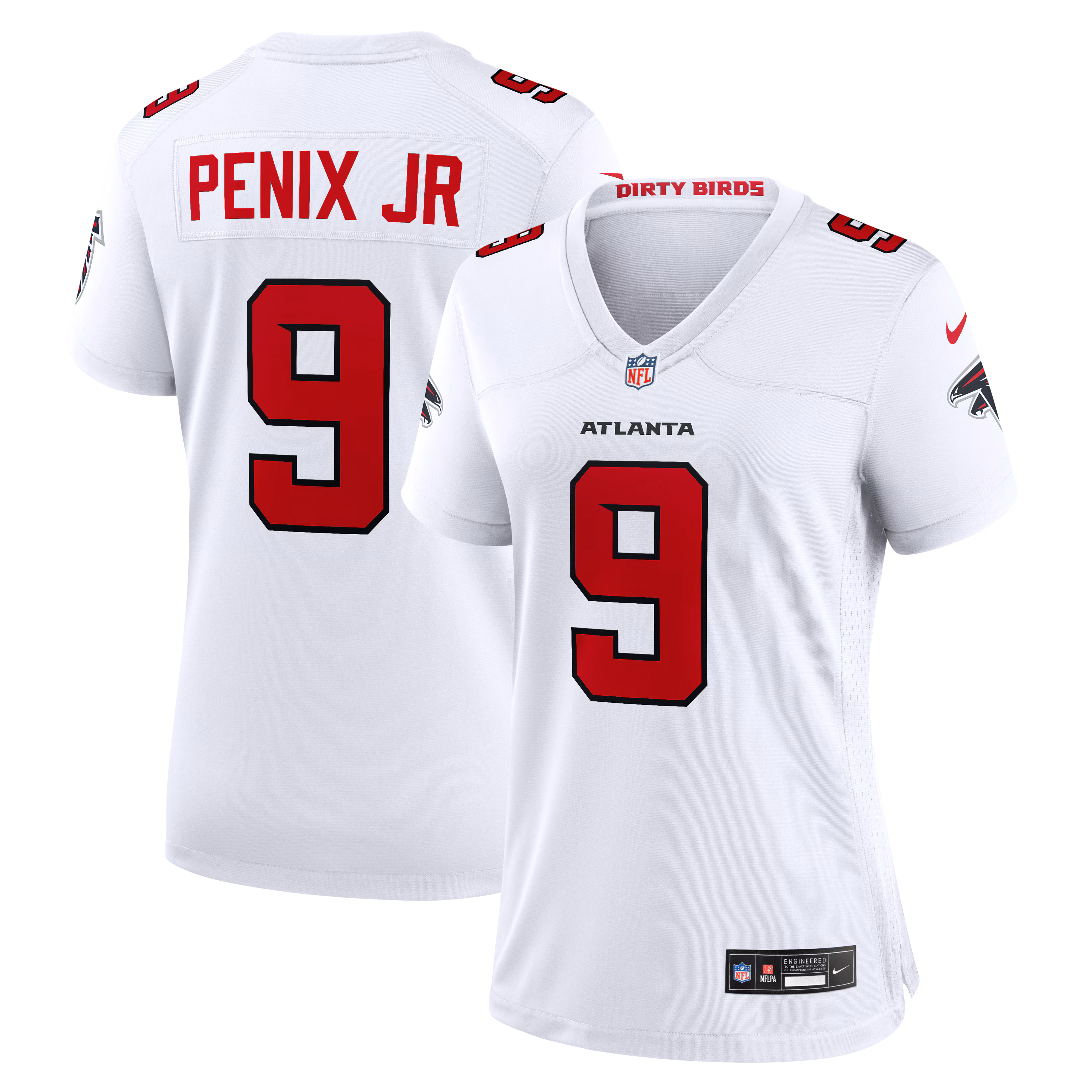 Women's Atlanta Falcons Michael Penix Jr. #9 White Game Jersey