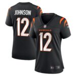 Tyron Johnson Cincinnati Bengals  Women's Home Game Player Jersey - Black