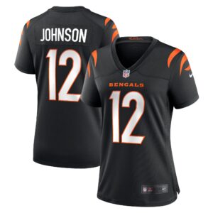 Tyron Johnson Cincinnati Bengals  Women's Home Game Player Jersey - Black