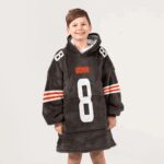 Kid D.G 8 Cleveland Football Unisex Blanket Hoodie