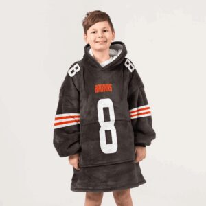 Kid D.G 8 Cleveland Football Unisex Blanket Hoodie