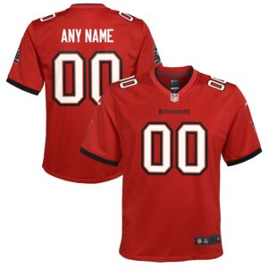 Tampa Bay Buccaneers Youth Custom Game Jersey - Red
