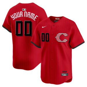 Custom #00 Cincinnati Reds 2026 City Connect Vapor Premier Limited Jersey - All Stitched