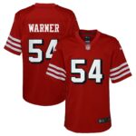 Fred Warner San Francisco 49ers Youth Game Jersey - Scarlet