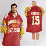 Adult PM 15 Kansas City Football Unisex Blanket Hoodie
