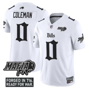 Keon Coleman #0 Buffalo Bills BUF 'Gothic Cold Front Edition' Vapor Limited Jersey V2 - All Stitched