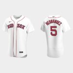 Men's Boston Red Sox #5 Enrique Hernandez Flex Base Home Jersey - White