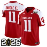 Randle El #11 Ndiana Hoosiers IND 2026 CFP Final Patch Vapor Limited Jersey V2 - All Stitched