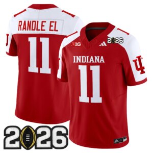 Randle El #11 Ndiana Hoosiers IND 2026 CFP Final Patch Vapor Limited Jersey V2 - All Stitched