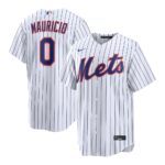 Ronny Mauricio #0 New York Mets White Home Replica Jersey