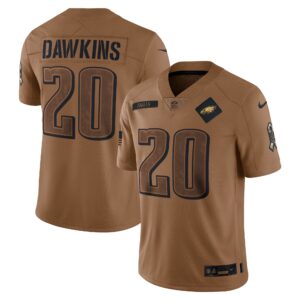 Brian Dawkins Philadelphia Eagles  2023 Salute To Service Retired Player Limited Jersey - Brown