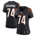 Max Scharping Cincinnati Bengals  Women's Game Player Jersey - Black